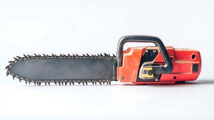 Fototapeta premium Industrial forestry cutting machine chainsaw images
