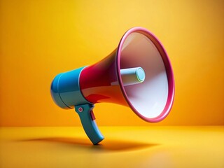 Minimalist Megaphone: Colorful Marketing & Social Media Strategy