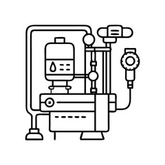 anesthesia machine icon, anesthesia machine line art - simple line art of anesthesia machine, perfect for anesthesia machine logos and icons
