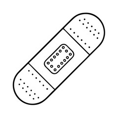 bandage icon, bandage line art - simple line art of bandage, perfect for bandage logos and icons
