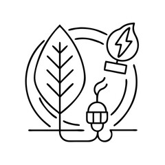 clean tech icon, clean tech line art - simple line art of clean tech, perfect for clean tech logos and icons