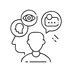 customer insights icon, customer insights line art - simple line art of customer insights, perfect for customer insights logos and icons