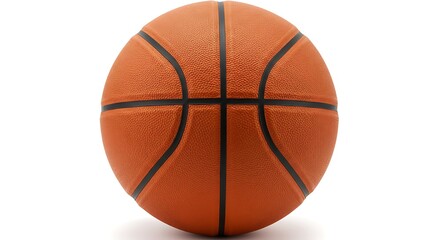 Fototapeta premium Realistic Basketball Isolated on White Background