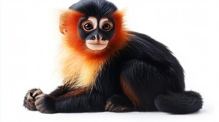 Obraz premium Wild Monkey Animal Isolated on White Background for Professional Use