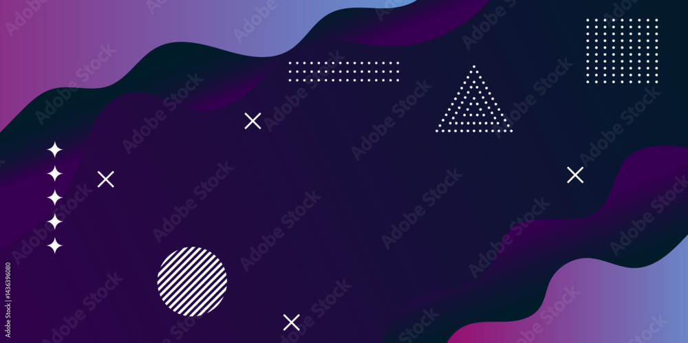 Poster abstract background with dynamic shapes. background modern suitable for landing page, website and co