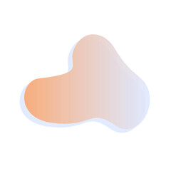 Abstract shape element gradation, vector background