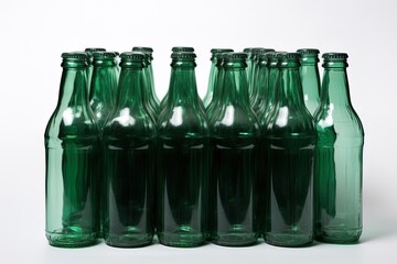 empty green beer bottle