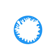 water splash circle border frame