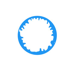 water splash circle border frame