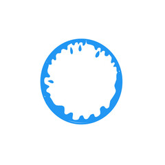 water splash circle border frame