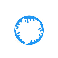 water splash circle border frame