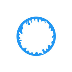 water splash circle border frame