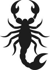 Scorpion icon Silhouette vector on transparent background