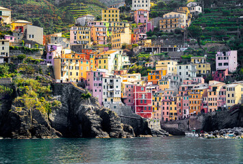 Riomaggiore vue du ferry