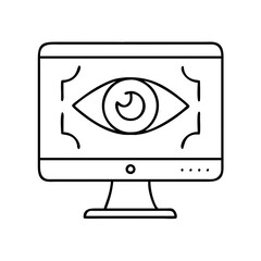 monitoring patch icon, monitoring patch line art - simple line art of monitoring patch, perfect for monitoring patch logos and icons