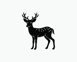 Deer Majestic Animal Outline Drawing