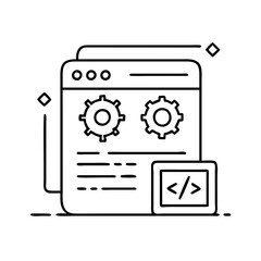 npm icon, npm line art - simple line art of npm, perfect for npm logos and icons