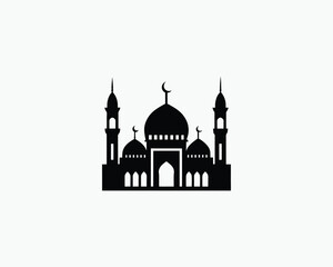 Mosques Simple Outline Landmark Art