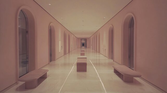 interior photography mockup, empty gallery space with blank canvas under soft studio lighting, ideal for product or message presentation