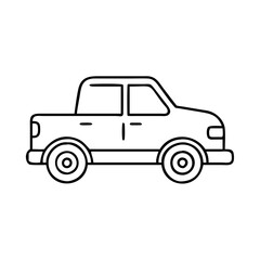 pickup icon, pickup line art - simple line art of pickup, perfect for pickup logos and icons