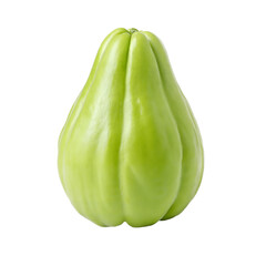 Fresh Chayote Squash Isolated on Black Background