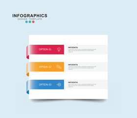 Vector Infographic label design template with icons and 3 options or steps. Can be used for process diagram.	