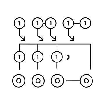 pseudocode icon, pseudocode line art - simple line art of pseudocode, perfect for pseudocode logos and icons