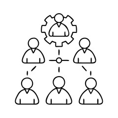 red team icon, red team line art - simple line art of red team, perfect for red team logos and icons