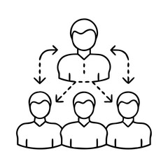 red team icon, red team line art - simple line art of red team, perfect for red team logos and icons