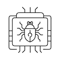 rootkit icon, rootkit line art - simple line art of rootkit, perfect for rootkit logos and icons