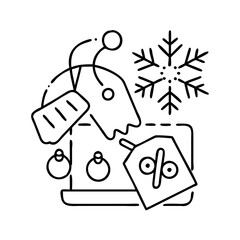 seasonal promotion icon, seasonal promotion line art - simple line art of seasonal promotion, perfect for seasonal promotion logos and icons