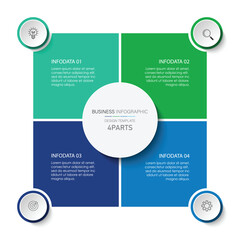 infographic vector illustration with 3, 8, 4, 6 steps, infographic template design. Can be used for process diagrams, presentations, workflows.