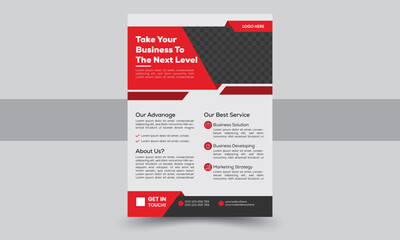Modern Corporate Business Flyer Template Design for Company Promotion and Marketing