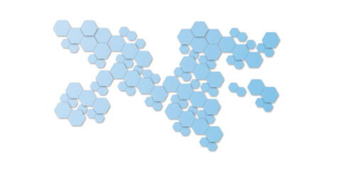 Abstract, hexagon, illustration, blue, pattern, backgrounds, horizontal, textured, shape, design, futuristic, template, bright, geometric shape, vector, abstract backgrounds, concepts, creativity, mos