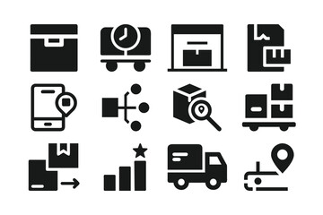 home appliances icons set Vector Illustration 