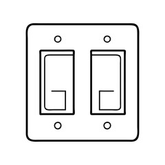 switch icon, switch line art - simple line art of switch, perfect for switch logos and icons