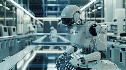 Fototapeta premium industrial machine in factory