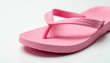Close-up of a flip-flop, clean white background, image, close-up, detail