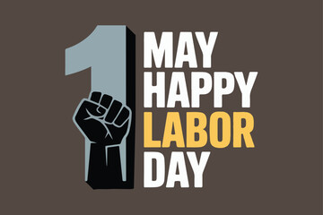 happy labor day vector art illustration
