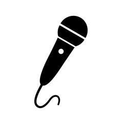 Microphone icon. karaoke sign and symbol. Vector illustration design.