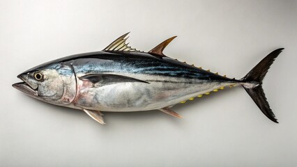 Naklejka premium Blackfin Tuna on studio background 