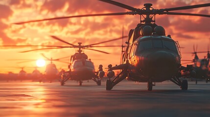 Military helicopters flying desert mission pictures