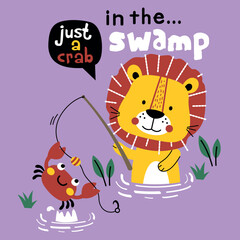 Cute critter performing antics to entertain youngsters