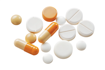  pills isolated on white background PNG