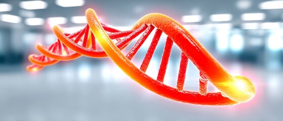 Gene editing revolution a conceptual illustration in biotechnology lab futuristic environment digital art