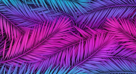 Neon Palm Dreamscape AI Generated