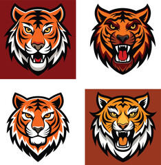 tiger head vector