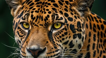 Obraz premium Intense Gaze of a Jaguar