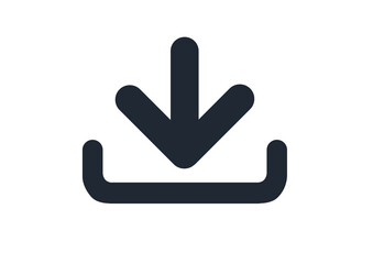 Download icon . Software download icons, Load symbol. Download button, files icons. simple icon isolated on transparent background. Arrow downloading icon. software download icon.