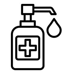 Hand Sanitizer  Icon Element For Design	